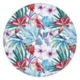 thumbnail image 1 of Flower-Themed Round Tablecloth with Elastic Fit, Durable and Easy to Clean Polyester for Dining or Patio Use, Fits 44-52 Inch, 1 of 7