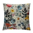 thumbnail image 1 of Flower Throw Pillow Cover,Blooming Flower Soft Square Cushion Case Covers Home Decor for Couch Sofa Bedroom Car Office  Pillowcases, 1 of 5