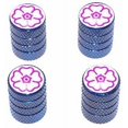 thumbnail image 1 of Flower Tire Rim Wheel Aluminum Valve Stem Caps, Multiple Colors, 1 of 1