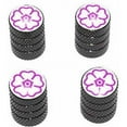 thumbnail image 1 of Flower Tire Rim Wheel Aluminum Valve Stem Caps, Multiple Colors, 1 of 1