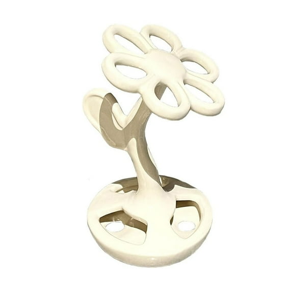 Flower Toothbrush Storage Rack Bathroom Wash Makeup Toothbrush Base Rack Ceramic Flower Multifunctional Storage Rack
