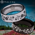 thumbnail image 1 of Flower Tungsten Carbide Ring, 1 of 9