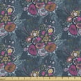 thumbnail image 1 of Flower Upholstery Fabric by the Yard, Abstract Chaotic Pattern with Floral Fantasy Vertical Bouquet Art Image, Decorative Fabric for DIY and Home Accents, Slate Blue Multicolor by Ambesonne, 1 of 5