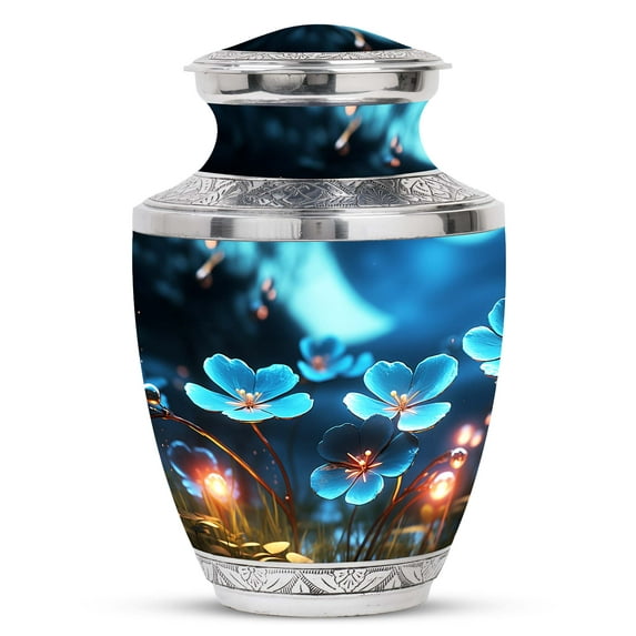 Flower Urn - Urns For Adult Male - Small Engraved Urns For Human Ashes Adult Male - Ashes Urns Human Remains - Funeral Urns For Adult Ashes Women - Urns For Human Ashes Adult Male