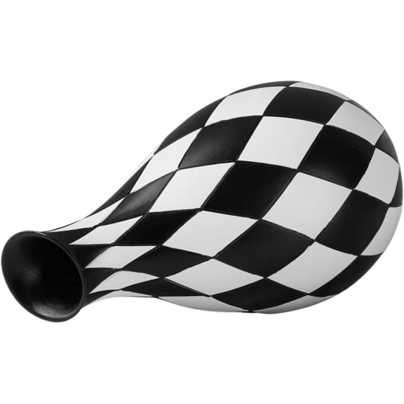 Flower Vase, Black White Decorative Pot for Home