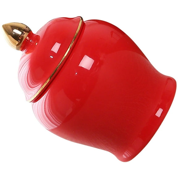 ifundom desktop storage jar Tea Leaf Storage Canister Ceramic 1Pcs