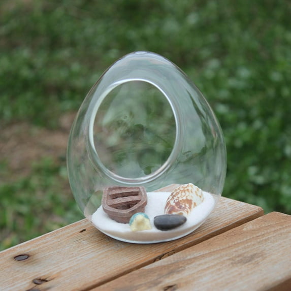 Flower Vase Goose Egg Shape Storage Jar for Home Table Centerpiece Ornament