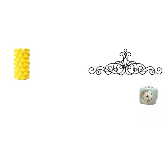 Flower Vase Scroll Wall Art Creative Geometric Porcelain Decor for Desktop Bedroom Patio Display