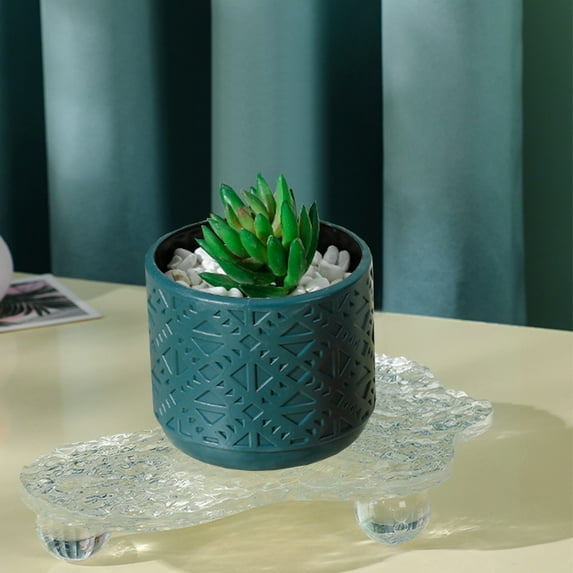 Flower Vase Unique,Fluted Vases for Flowers,Modern Vases for Living Room,Plastic Imitation Glazed Vase,Flower Arrangement Cabinet Decoration Dried Flower Decoration Flower Pot Flower Utensil