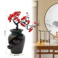 thumbnail image 1 of Flower Vase Waterfall Fountain Tabletop Indoor Water Fountain Decor FengShui, 1 of 19