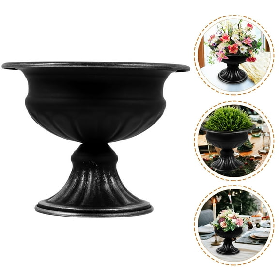 Flower Vase Wedding Urn Planter Pot Vases Metal Centerpiece Vase Holder Small Mini Tabletop Trumpet Vintage Iron