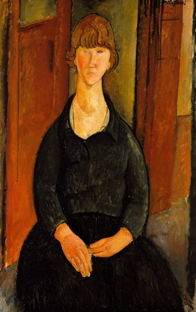 Flower Vendor 1919 Canvas Art - Amedeo Modigliani (24 x 36)