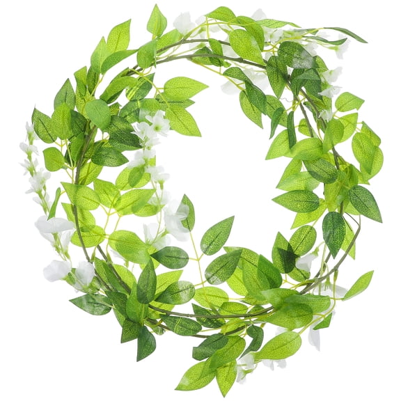 Flower Vine Artificial Wisteria Garland Vines Hydrangea Wreaths Outdoor Plants Green