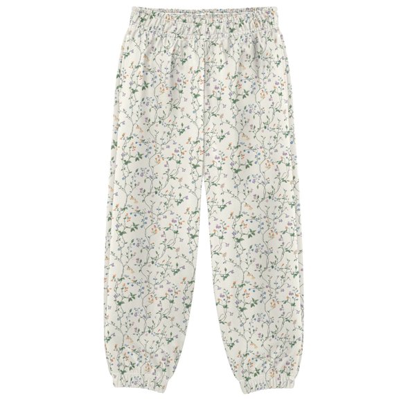 Flower Vine Boys Pants Kids Casual Sweatpants Joggers Toddler Sports Pants 3-10 Years