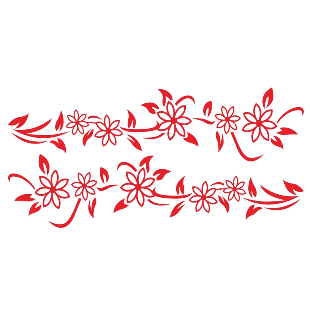 Flower Vine Car Sticker Decal Decals for Trucks Laptop Stickers
