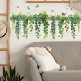 thumbnail image 1 of Flower Vine Green Plant Butterfly Wall Stickers Living Room Bedroom Decoration Mural Home Decor Beautify Self-adhesive Wallpaper, 1 of 6