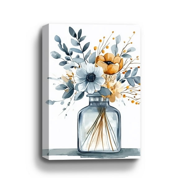 Flower Wall Art A Bunch Of Flowers Rustic Landscape Floral Canvas Art Wall Decor For Bedroom Livingroom Office