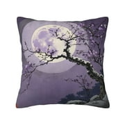 Flower  Wall Art Canvas Painting for Bedroom , Plum Blossom Artwork Pillow cover square cushion cover suitable for household sofas, terraces, bedrooms, living rooms