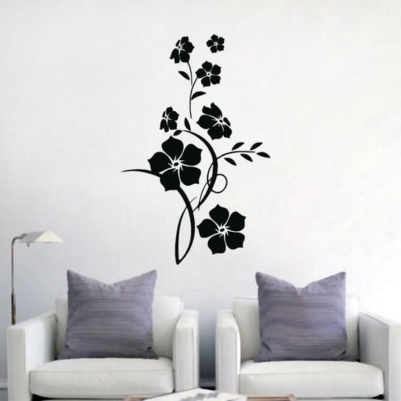 Flower Wall Decal Namaste Vinyl Sticker Art Decals Bedroom Design Mural Home Decor Room Decoration Wallpaper Poster 42x28cm