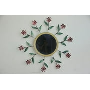 Flower Wall Mirror for Home Decor Stylish Living Room & Bathroom Wall Mirror Stylish Elegant Showroom, Bedroom, Kitchen Room, Makeup,18x1.5