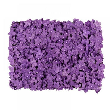 Flower Wall Panel Set, Artificial Wall Flower Backdrop 24x16 Inch 3D Silk Hydrangea Rose Floral Panel for Photo Background Home Party Wedding Backdrop Decoration
