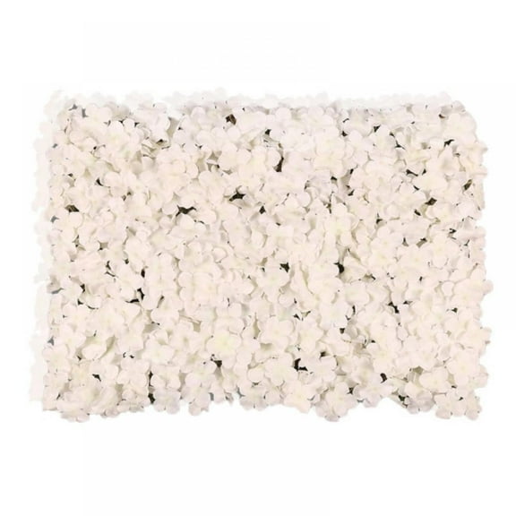 Flower Wall Panel Set, Artificial Wall Flower Backdrop 24x16 Inch 3D Silk Hydrangea Rose Floral Panel for Photo Background Home Party Wedding Backdrop Decoration