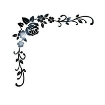Flower Wall Sticker Wall Sticker Flower Vine 750*750Mm Art Background Bedroom Corridor Decor Floral Hotel Living Room