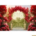 thumbnail image 1 of Flower Wall Wedding Photography Backdrops Indoor Background Ceremony Portrait Photo Studio Props FL-02, 1 of 5