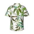 thumbnail image 1 of Flower Wallpaper Hawaiian Shirts For Men, Summer Short-Sleeve Relaxed-Fit Button-Down Shirts Small, 1 of 9