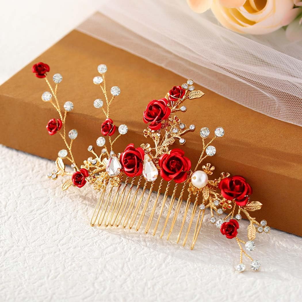 Red Rose Haircomb flower 295946231886088.jpg?fit=inside  main image 3