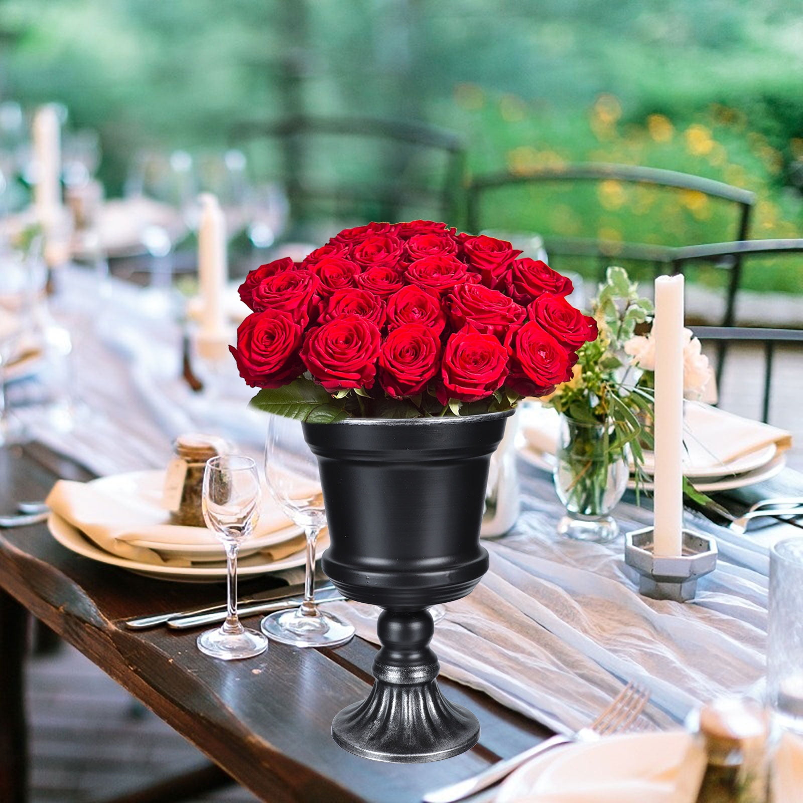 Flower Wedding Vase Urn Planter Pot Metal Vases Centerpiece Vase Holder