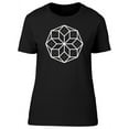 thumbnail image 1 of Flower White Outline Geometric Tee Women's -Image by Shutterstock, 1 of 2