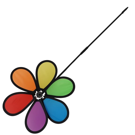 Flower Windmill Spinner Wind Home Garden Decorative Yard Patio Outdoor Ornaments Smile Home