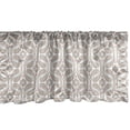 thumbnail image 1 of Flower Window Valance, Vintage Style Minimalist Designed Blossom Pattern on Plain Background, Curtain Valance for Kitchen Bedroom with Rod Pocket, 54" X 18", Blue Grey and Eggshell, by Ambesonne, 1 of 2