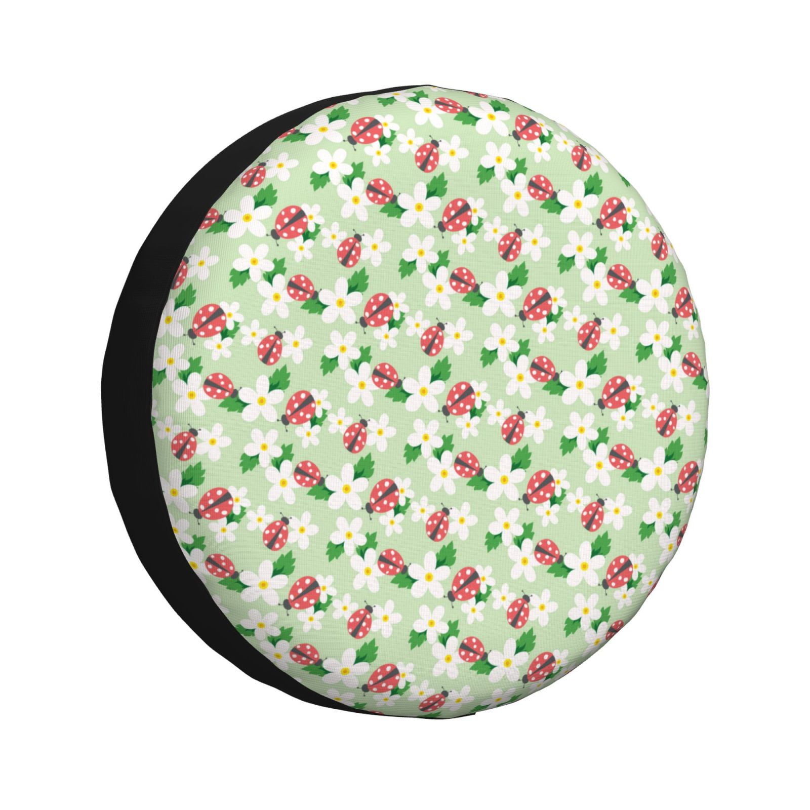 Flower With Ladybug Spare Tire Cover for Trailer Camper RV Truck SUV 15