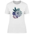 thumbnail image 1 of Flower With Leaves And Buds T-Shirt Women -Image by Shutterstock, Female Large, 1 of 2