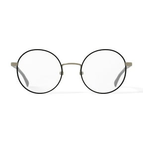 Flower Women's FLR6037 Prescription Eyeglasses with Case, Shiny Black