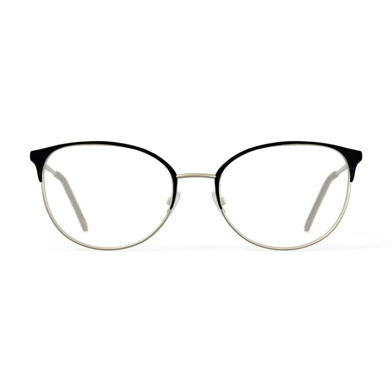 Flower Women's FLR6050 Prescription Eyeglasses with Case, Black