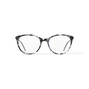 Flower Womens FLR6052 Prescription Eyeglasses with Case, Purple Pearl
