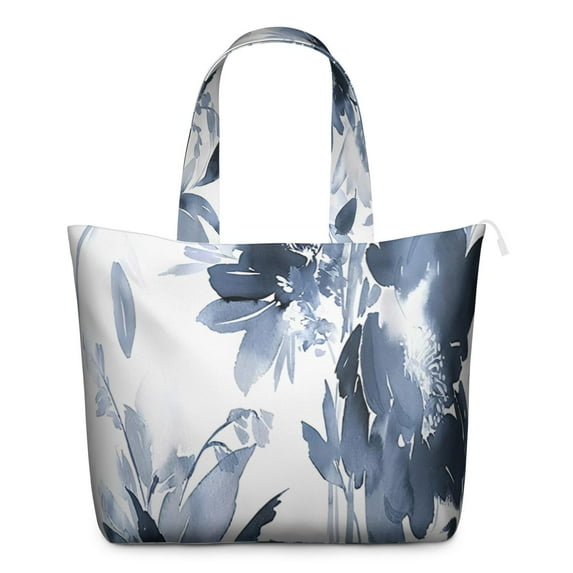 Flower Women's Large Weekend Travel Bag Moving Canvas Handbag Thick Double Layer Beach Weekend Travel Unisex Hospital Maternity Delivery with Toiletry Waterproof