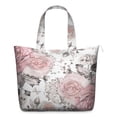 thumbnail image 1 of Flower Women's Large Weekend Travel Bag Moving Canvas Handbag Thick Double Layer Beach Weekend Travel Unisex Hospital Maternity Delivery with Toiletry Waterproof, 1 of 5