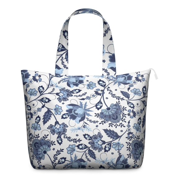 Flower Women's Large Weekend Travel Bag Moving Canvas Handbag Thick Double Layer Beach Weekend Travel Unisex Hospital Maternity Delivery with Toiletry Waterproof