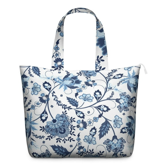 Flower Women's Large Weekend Travel Bag Moving Canvas Handbag Thick Double Layer Beach Weekend Travel Unisex Hospital Maternity Delivery with Toiletry Waterproof