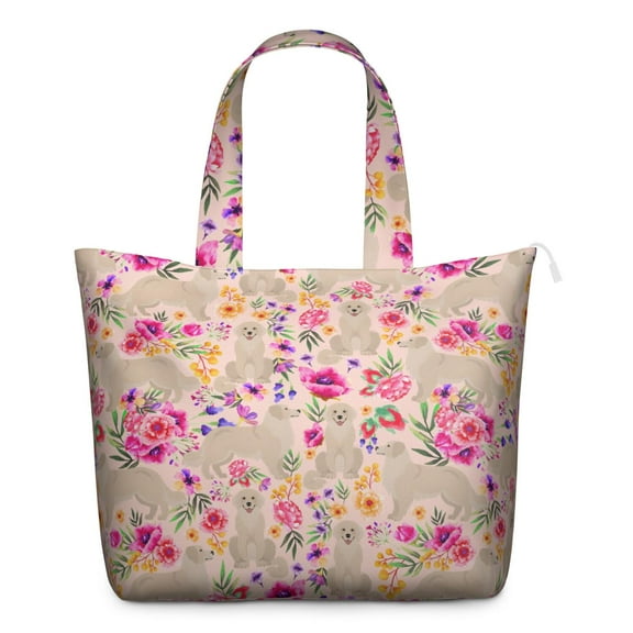 Flower Women's Large Weekend Travel Bag Moving Canvas Handbag Thick Double Layer Beach Weekend Travel Unisex Hospital Maternity Delivery with Toiletry Waterproof
