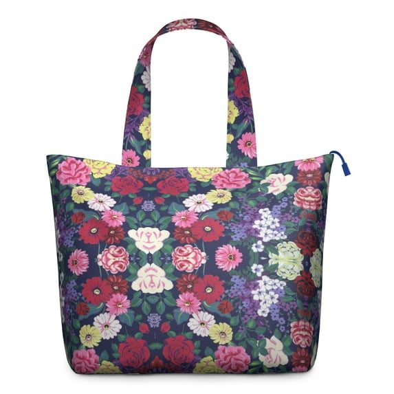 Flower Women's Large Weekend Travel Bag Moving Canvas Handbag Thick Double Layer Beach Weekend Travel Unisex Hospital Maternity Delivery with Toiletry Waterproof