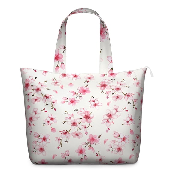 Flower Women's Large Weekend Travel Bag Moving Canvas Handbag Thick Double Layer Beach Weekend Travel Unisex Hospital Maternity Delivery with Toiletry Waterproof