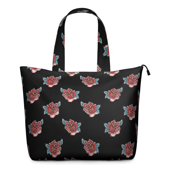 Flower Women's Large Weekend Travel Bag Moving Canvas Handbag Thick Double Layer Beach Weekend Travel Unisex Hospital Maternity Delivery with Toiletry Waterproof