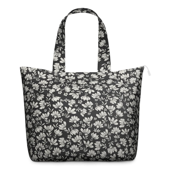 Flower Women's Large Weekend Travel Bag Moving Canvas Handbag Thick Double Layer Beach Weekend Travel Unisex Hospital Maternity Delivery with Toiletry Waterproof