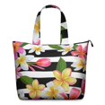 thumbnail image 1 of Flower Women's Large Weekend Travel Bag Moving Canvas Handbag Thick Double Layer Beach Weekend Travel Unisex Hospital Maternity Delivery with Toiletry Waterproof, 1 of 5
