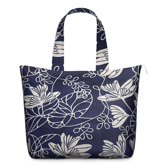 Flower Women's Large Weekend Travel Bag Moving Canvas Handbag Thick Double Layer Beach Weekend Travel Unisex Hospital Maternity Delivery with Toiletry Waterproof